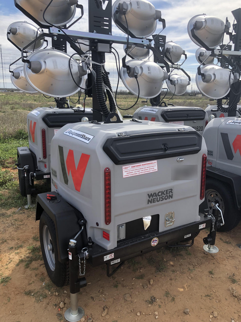 2019 Wacker Neuson LTV6L-MH Wacker Neuson LTV6L Mobile Light Tower w/Fuel Level Sensor Installed