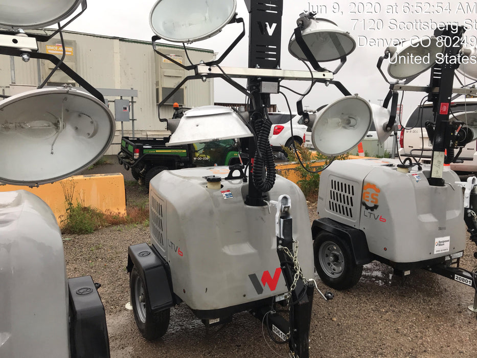 2018 Wacker Neuson LTV6L-MH Wacker Neuson LTV6L Mobile Light Tower w/Fuel Level Sensor Installed