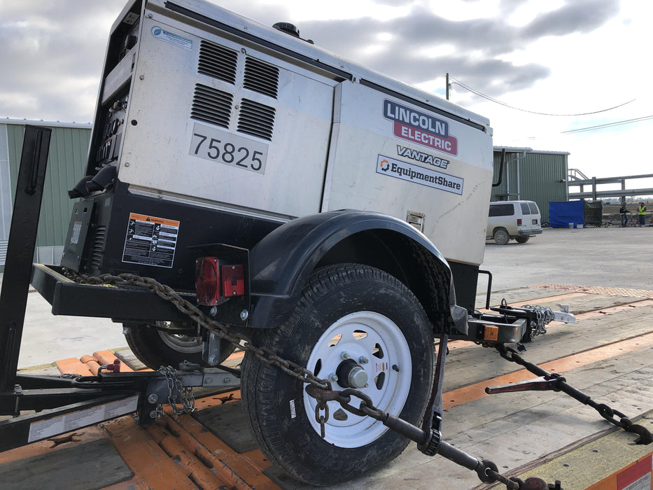 2020 Lincoln Electric Vantage 322 Welder Ready-Pak 3, w/ GPS & Decals (includes trailer, cable rack, fender light kit)