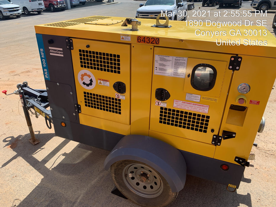 2020 ATLAS COPCO PAS 100 HF CS Enclosed
