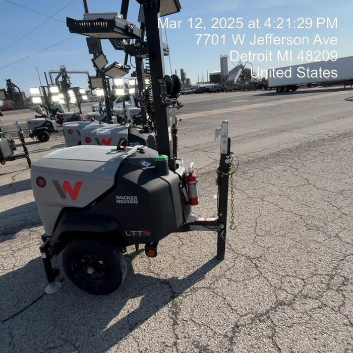 2024 Wacker Neuson LTT4 Diesel, Kohler KDW702, Deep Sea Controller, Auto Start, LED 320W, Bypass Outlet, T3