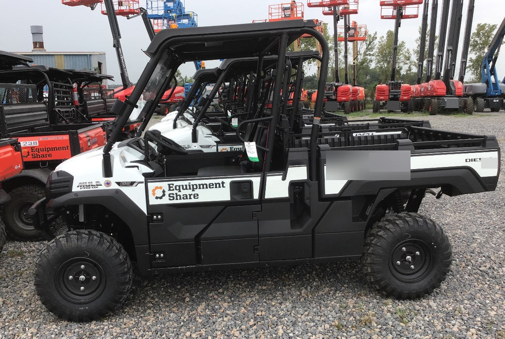2019 Kawasaki MULE PRO-DX, 2-3 Seat Standard Options, Backup Alarm, Beacon, Plastic Hard Top, Poly Windshield, Horn Kit