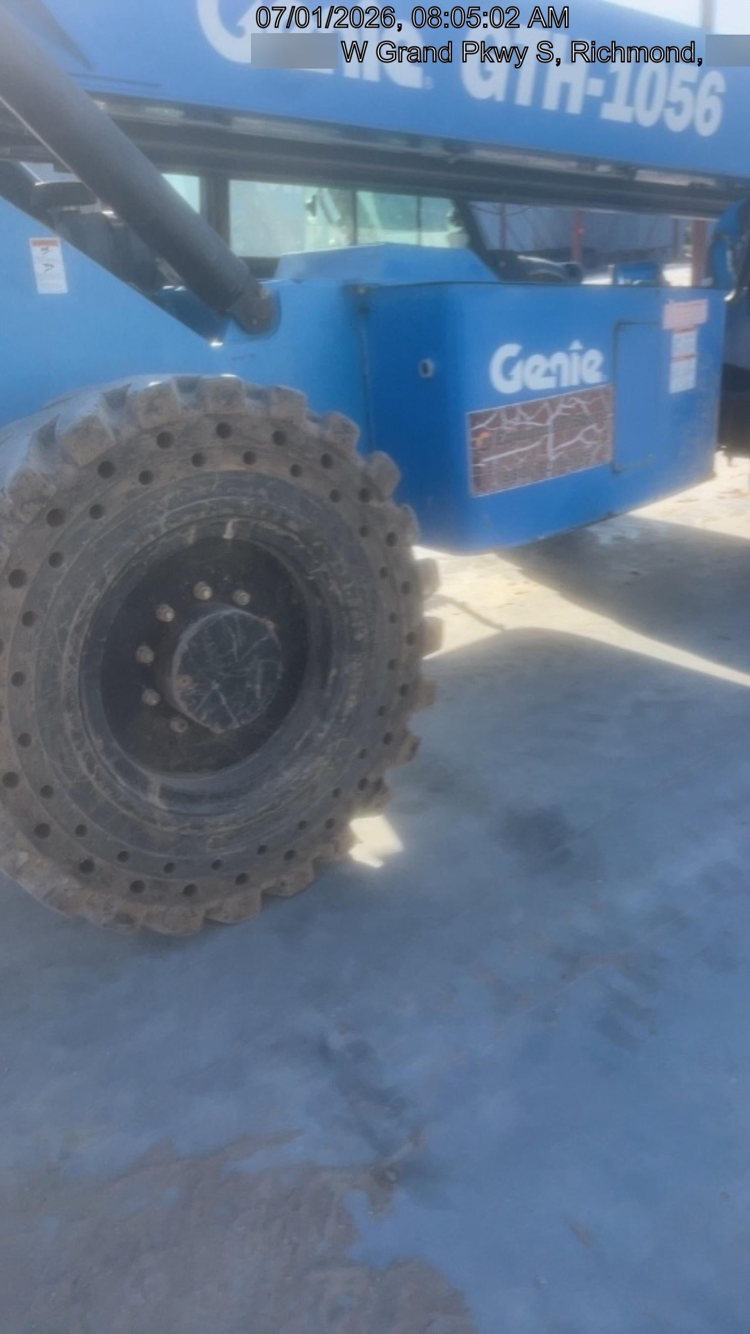 2019 Genie GTH-1056 Genie GTH-1056 w/CAB, Solid Tires, Work Lights, 60" carriage/forks, cab mesh, beacon