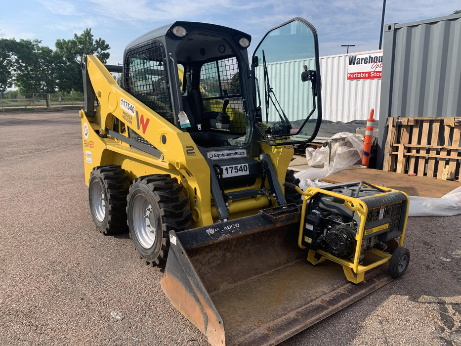 Wacker Neuson SW21 Cab/Heat/Air, High Flow, Selectable EH Joystick Controls, Cyclonic Engine Pre-Cleaner, 2 Speed Joystick