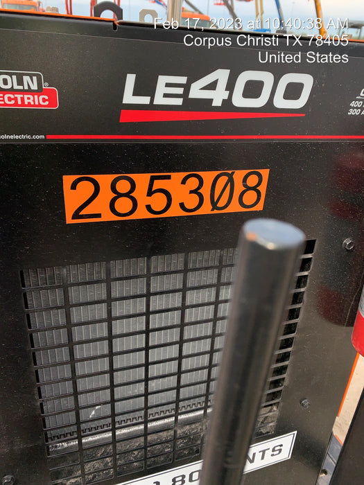 2022 Lincoln Electric LE400 Kubota V1505, Trlr, Cable Rack, Light Kit, ES Decals, T3