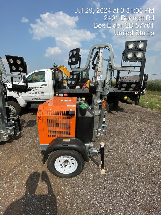 2024 Wanco WLTT-4MM4K Diesel, Deep Sea Controller, Shore Power Plug, Auto Start, (4) 350W LED Floodlights, 4kW Generator, 60 Gal Fuel Tank, 2" Ball, T3