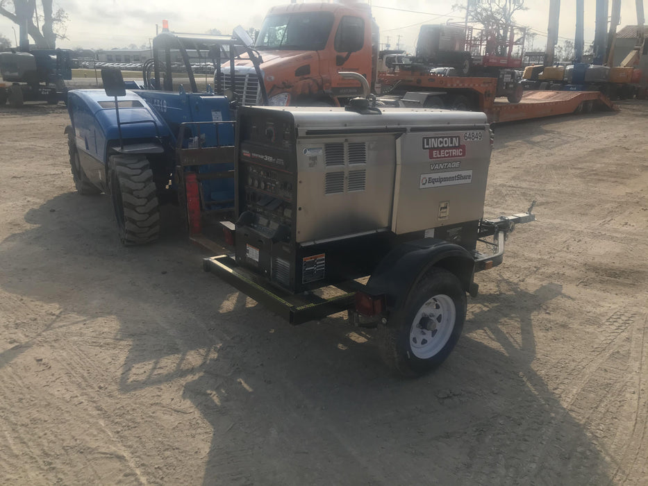 2020 Lincoln Electric Vantage 322 Welder Ready-Pak 3, w/ GPS & Decals (includes trailer, cable rack, fender light kit)