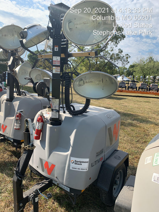 2019 Wacker Neuson LTV6L-MH Wacker Neuson LTV6L Mobile Light Tower w/Fuel Level Sensor Installed