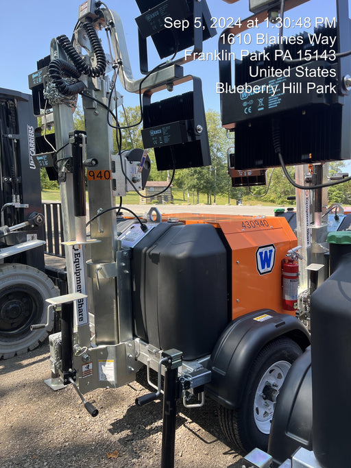 2024 Wanco WLTT-4MM4K Diesel, Deep Sea Controller, Shore Power Plug, Auto Start, (4) 350W LED Floodlights, 4kW Generator, 60 Gal Fuel Tank, 2" Ball, T3