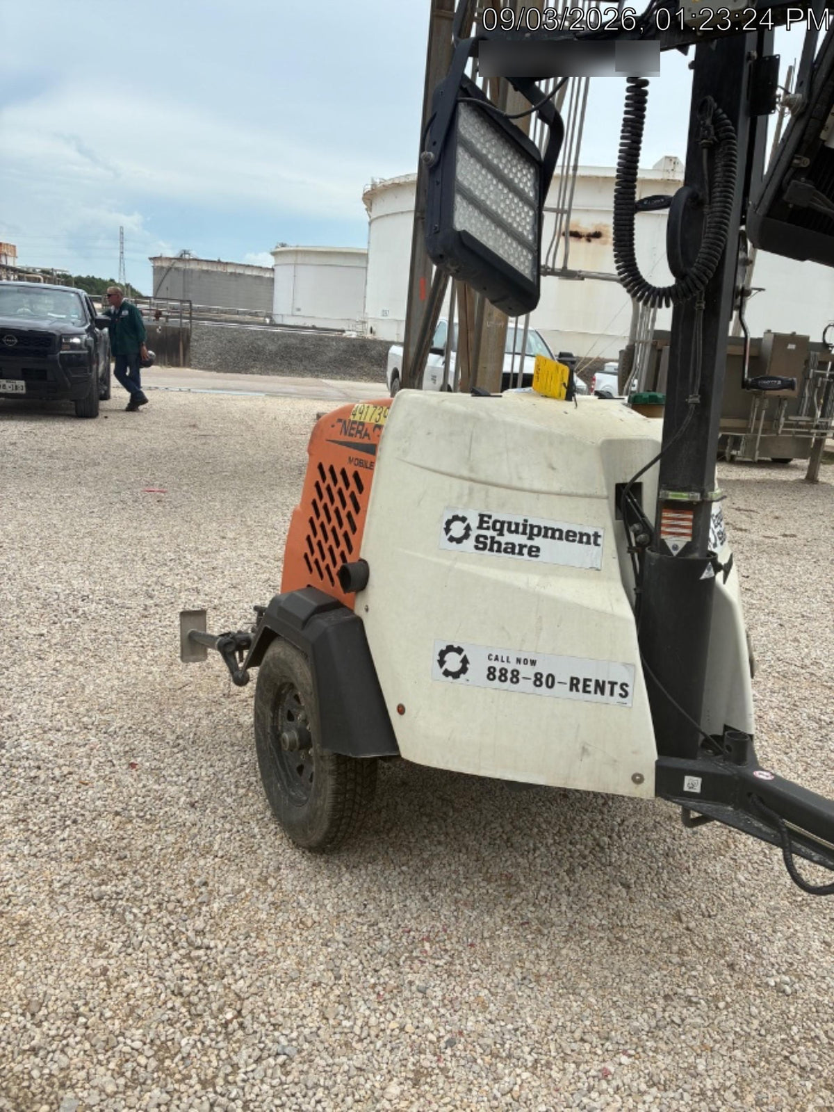 2025 Generac MLTS-4 Diesel, Mitsubishi L2E, 7.1 hp @1800 rpm, Flex Switch 120V Input, Powerzone Controller, (4) 320W LED Lights, 4kW Generator, 39.9 Gal Fuel Tank, 2" Ball, ES Decals