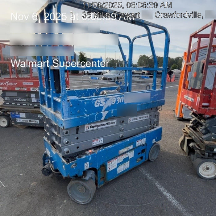 2019 Genie GS-1930 Fixed Rails with Chain Entry