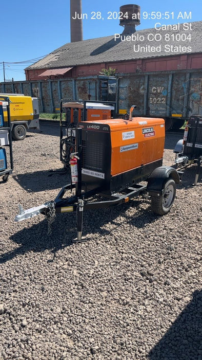 2022 Lincoln Electric LE400 Kubota V1505, Trlr, Cable Rack, Light Kit, ES Decals, T3