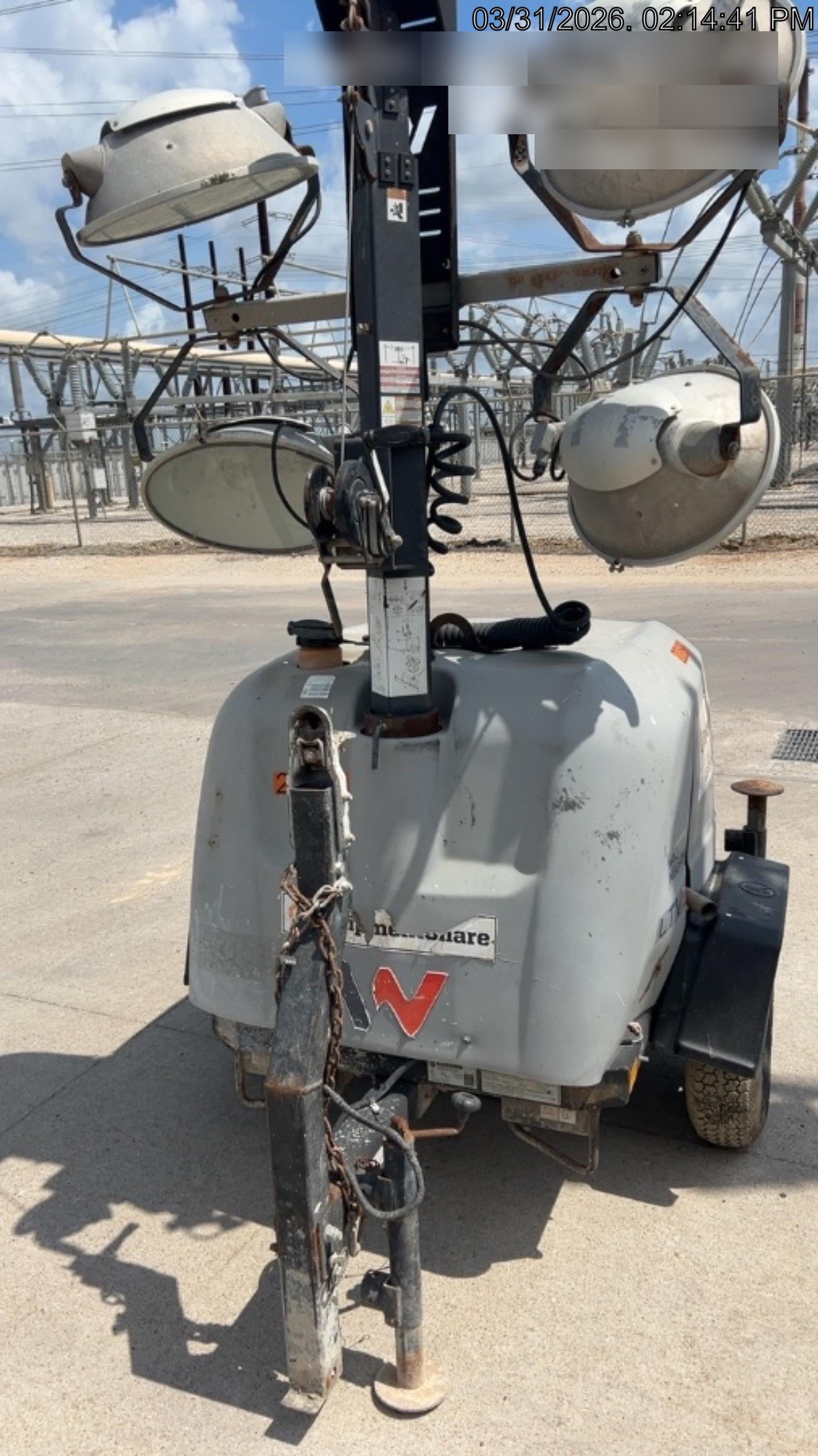 2019 Wacker Neuson LTV6L-MH Wacker Neuson LTV6L Mobile Light Tower w/Fuel Level Sensor Installed