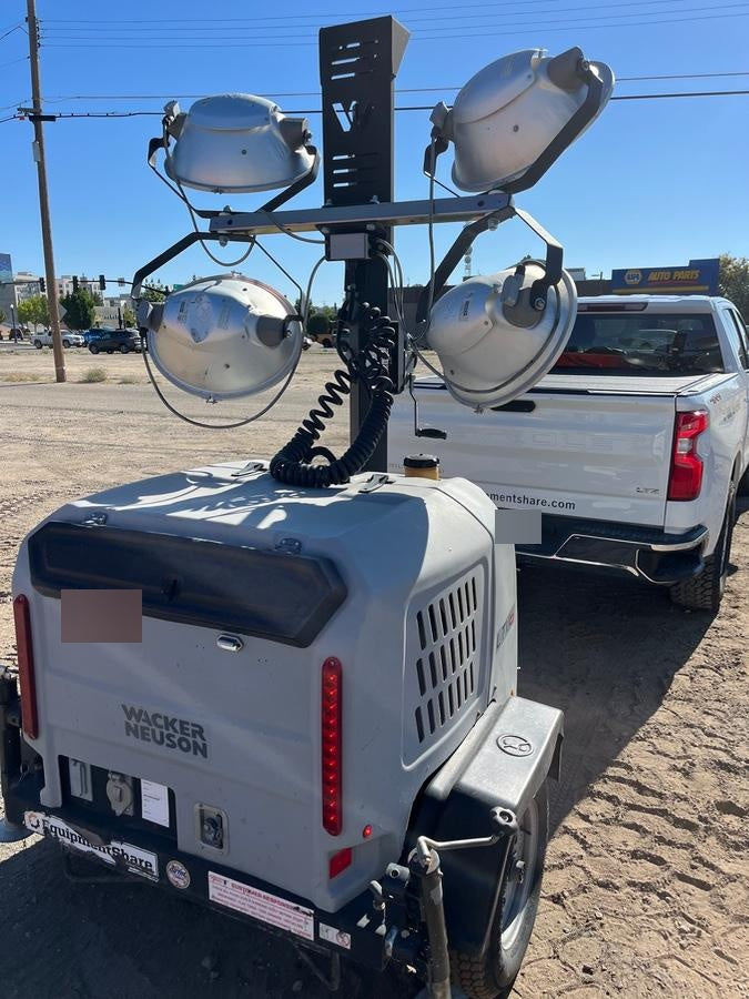 2019 Wacker Neuson LTV6L-MH Mobile Light Tower w/Fuel Level Sensor Installed