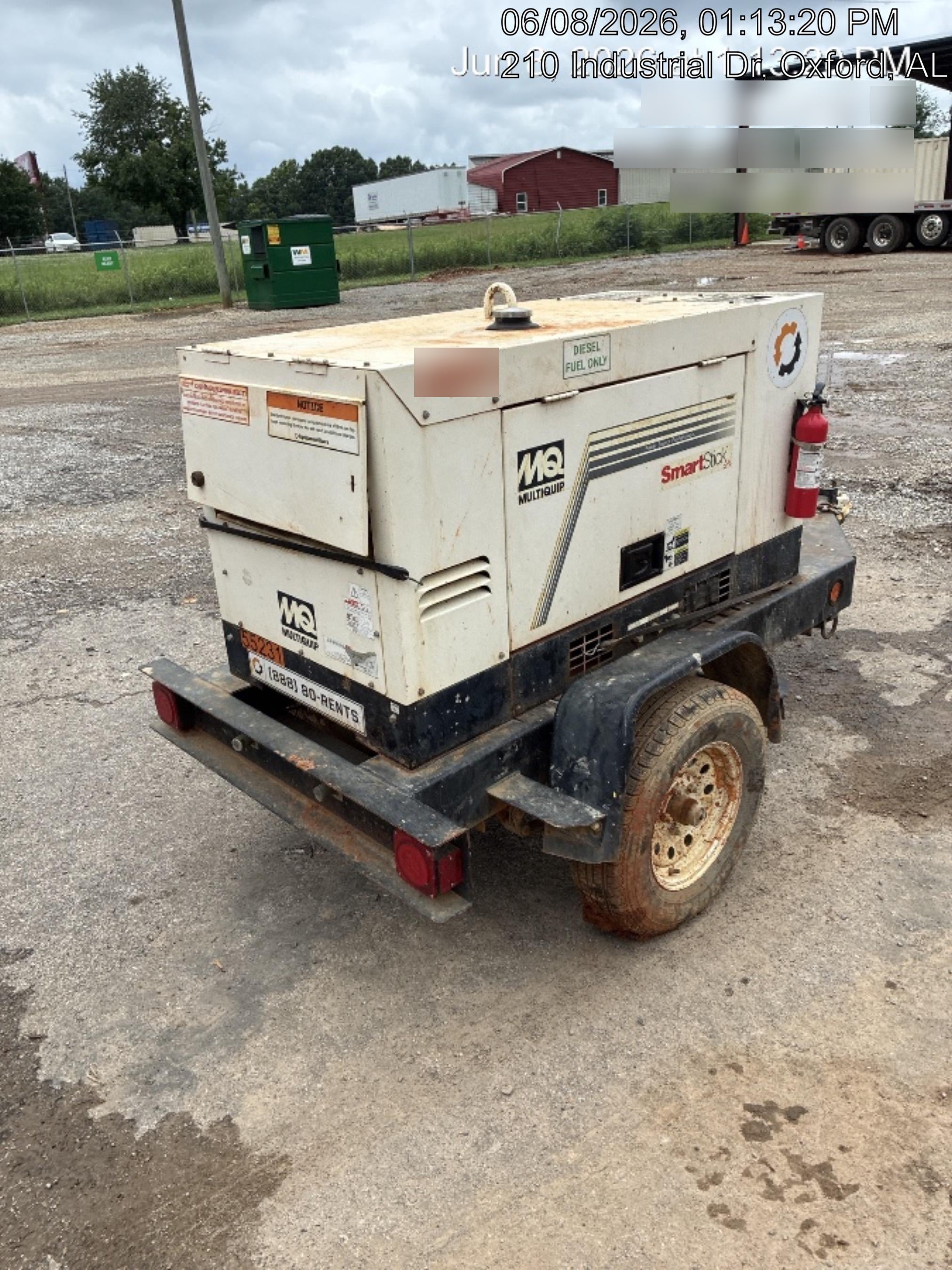 2019 Multiquip DLW400ESA4 Dual Pack, Trailer Mounted