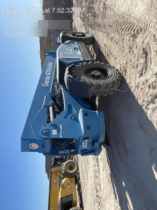 2018 Genie GTH-844 Genie GTH-844 w/Open ROPS, Solid Tires, beacon/work lights, 60" carriage/forks
