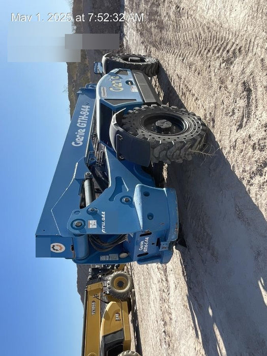 2018 Genie GTH-844 Genie GTH-844 w/Open ROPS, Solid Tires, beacon/work lights, 60" carriage/forks