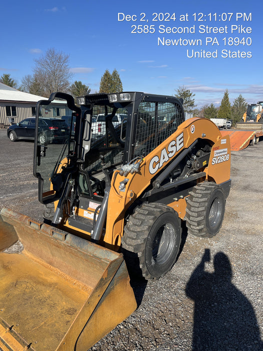 2023 Case SV280 Cab/Heat/Air/Pneumatic Tires, Radius, Hand Controls,Cold Weather PKG, Work Lights, Back Up Alarm, Manual QC (owner code 22233/user1 33322)