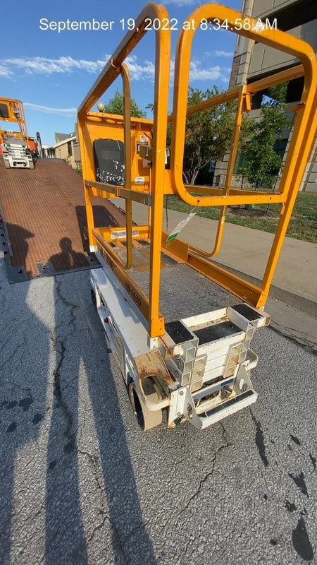 Custom Equipment HB-1430 Hy-Brid Scissor Lift
Platform capacity up to 670 lbs
Working height up to 20 ft
Weighs under 1,700 lbs
Non-marking wheels