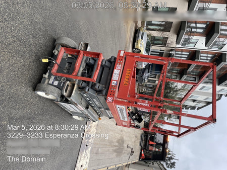 2020 Skyjack SJIII-3219 Solid NM Tires, Half height spring hinged entry gate, Dual Beacons, 800W Inverter