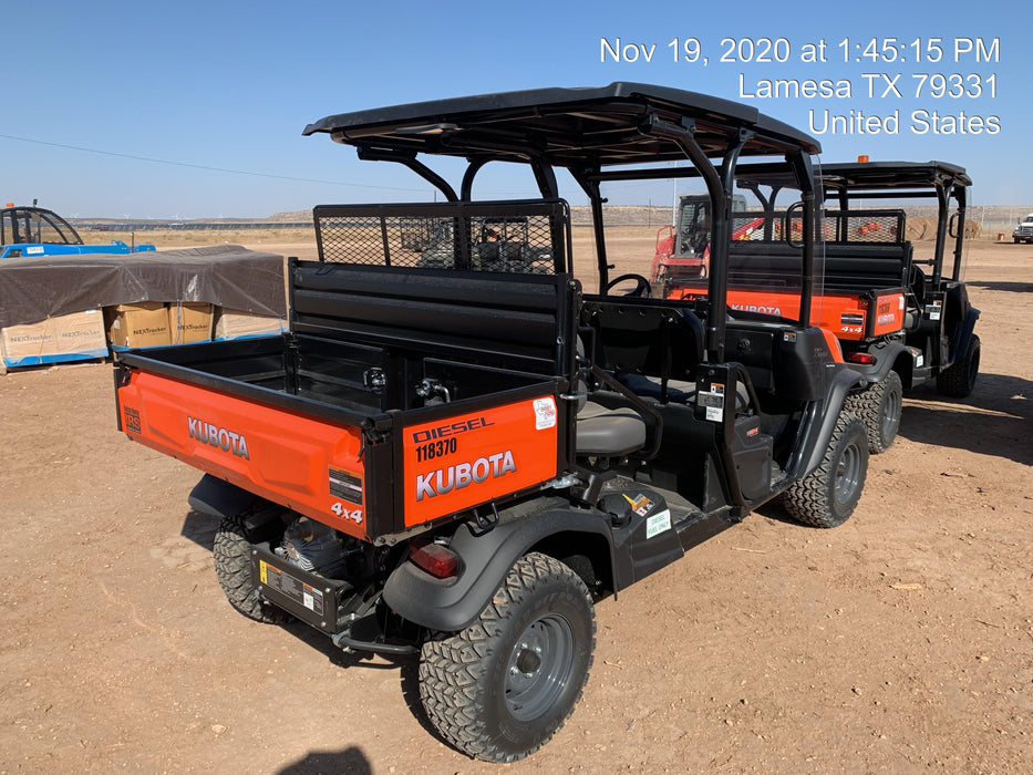 Kubota RTV-X1140W-H Canopy, 4-Seater, Diesel, Windshield Acrylic Clear, LED Strobe, Backup Alarm