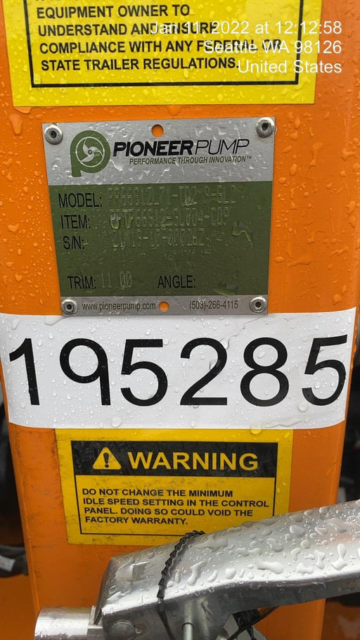 2021 PIONEER PP66S12L71-TD2.9L4