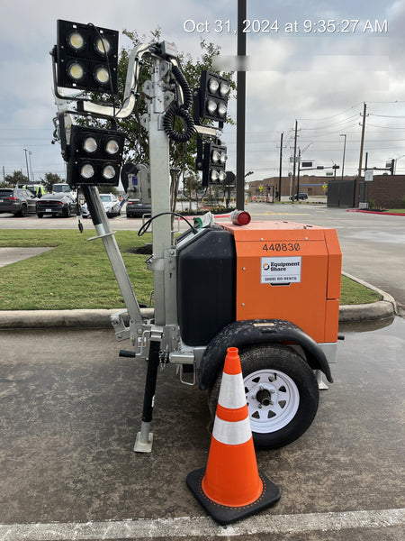 2024 Wanco WLTT-4MM4K Diesel, Deep Sea Controller, Shore Power Plug, Auto Start, (4) 350W LED Floodlights, 4kW Generator, 60 Gal Fuel Tank, 2" Ball, T3