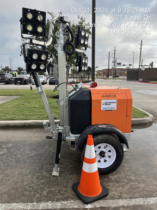 2024 Wanco WLTT-4MM4K Diesel, Deep Sea Controller, Shore Power Plug, Auto Start, (4) 350W LED Floodlights, 4kW Generator, 60 Gal Fuel Tank, 2" Ball, T3