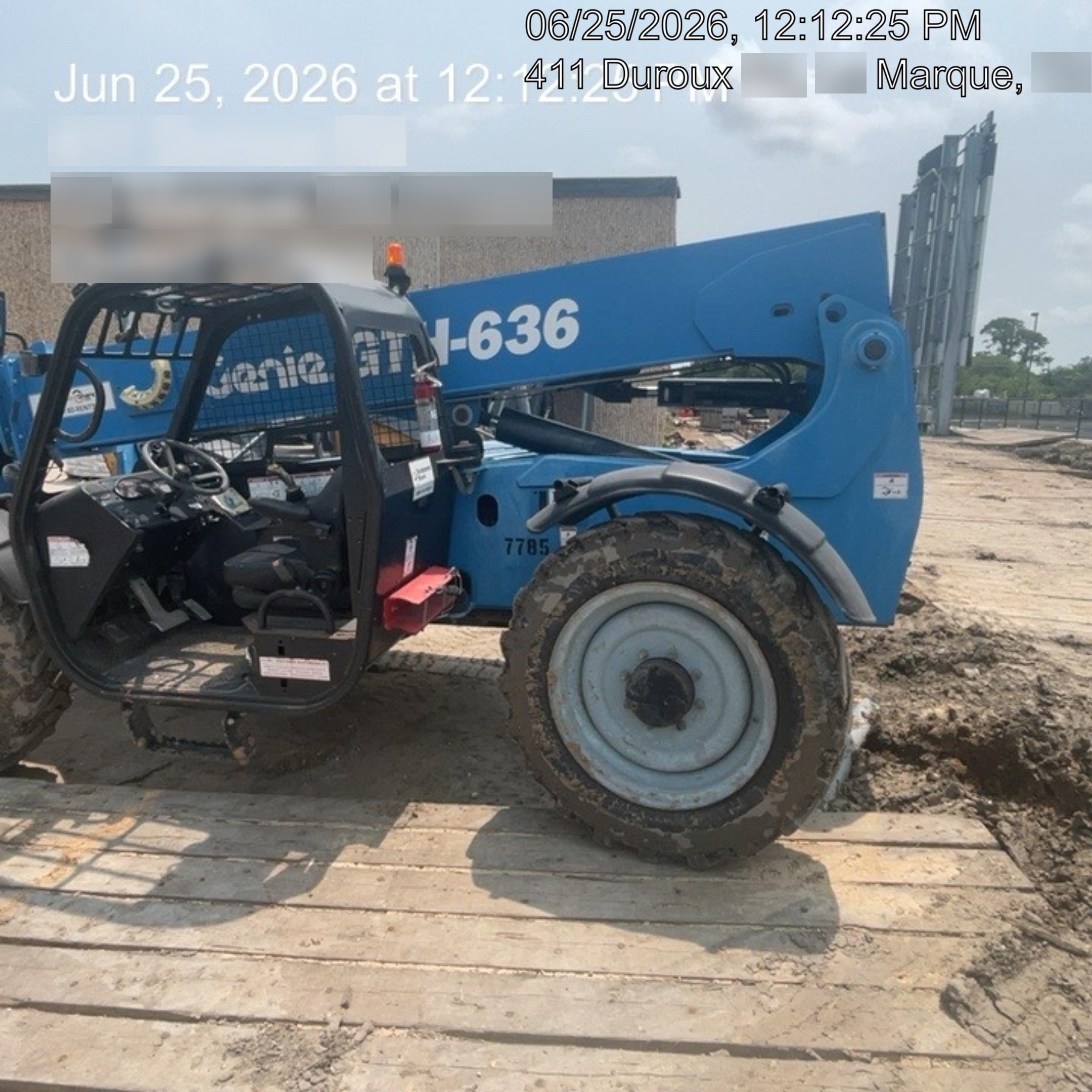 2018 Genie GTH-636 Genie GTH-636 w/Open ROPS, Solid Tires, Work Light/Beacon, 48" Carriage and Forks