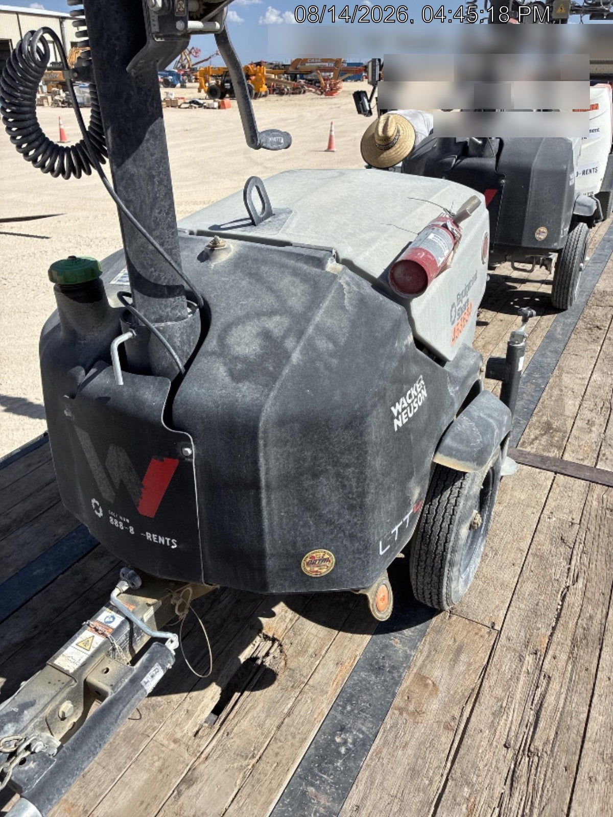 2024 Wacker Neuson LTT4 Diesel, Kohler KDW702, Deep Sea Controller, Auto Start, LED 320W, Bypass Outlet, T3