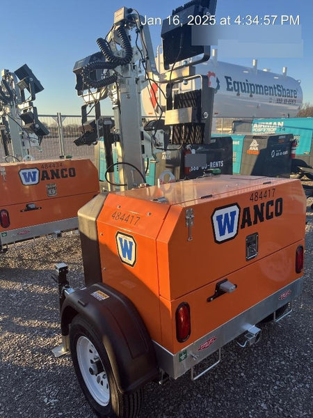 2024 Wanco WLTT-4MM4K Diesel, Mitsubishi L2E, 9.0HP @1800 rpm, Deep Sea Controller, Shore Power Plug, Auto Start, (4) 350W LED Floodlights, 4kW Generator, 60 Gal Fuel Tank, 2" Ball, T3