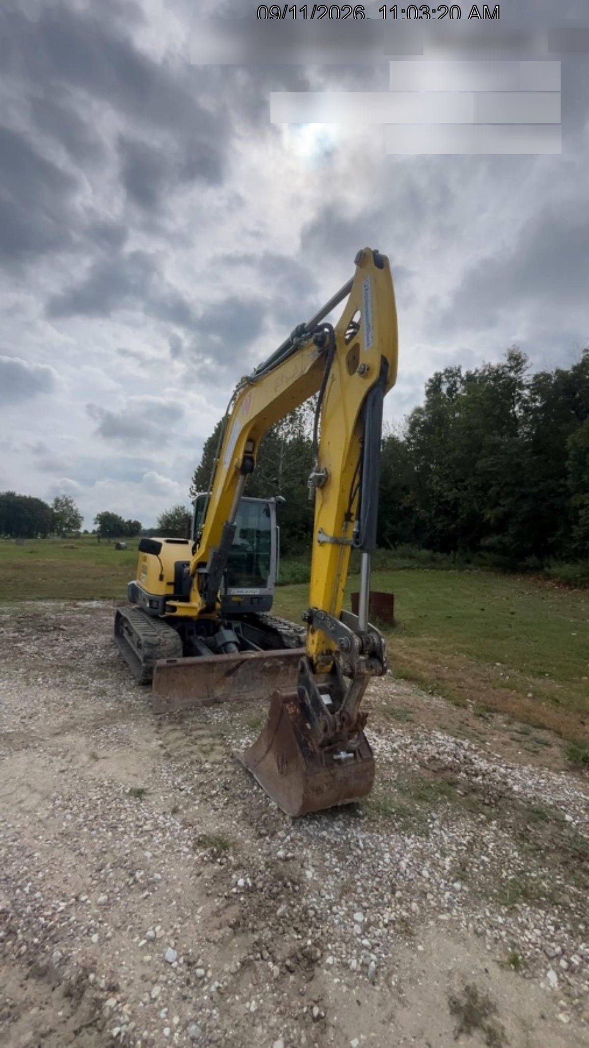 Wacker Neuson ET90 Cab, Long Dipperstick, Track, Bucket
