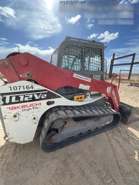 2020 Takeuchi TL12V2-CRH Cab, Rubber Track, & HF