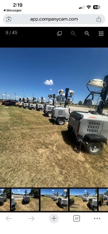2018 Wacker Neuson LTV6L-MH Wacker Neuson LTV6L Mobile Light Tower w/Fuel Level Sensor Installed