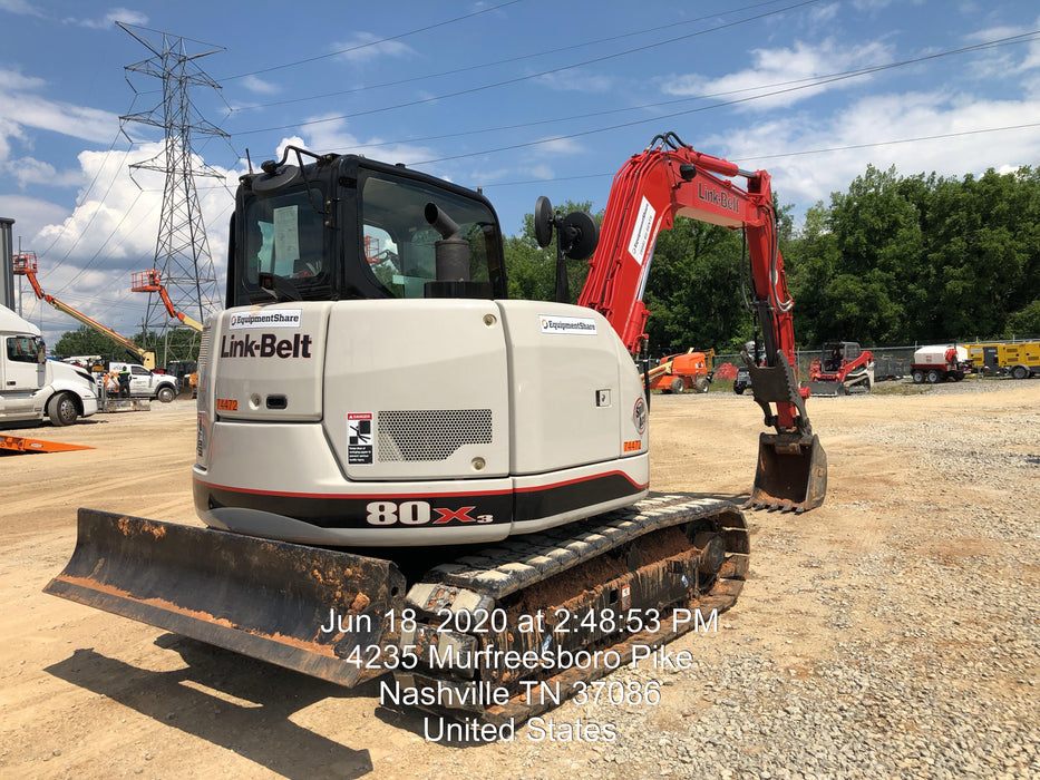 2020 Link-Belt 80X3EX EXC, 7'2" ARM, 17.7" RT, MFH(PJ)