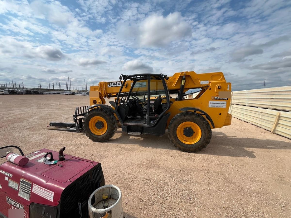 2019 JCB 506-36 Canopy, 74 HP, Foam Filled Tires, STD Worklight, Beacon, Aux Hydraulics, Lifting Eye, Back up Alarm w/48" Carriage/48" Forks