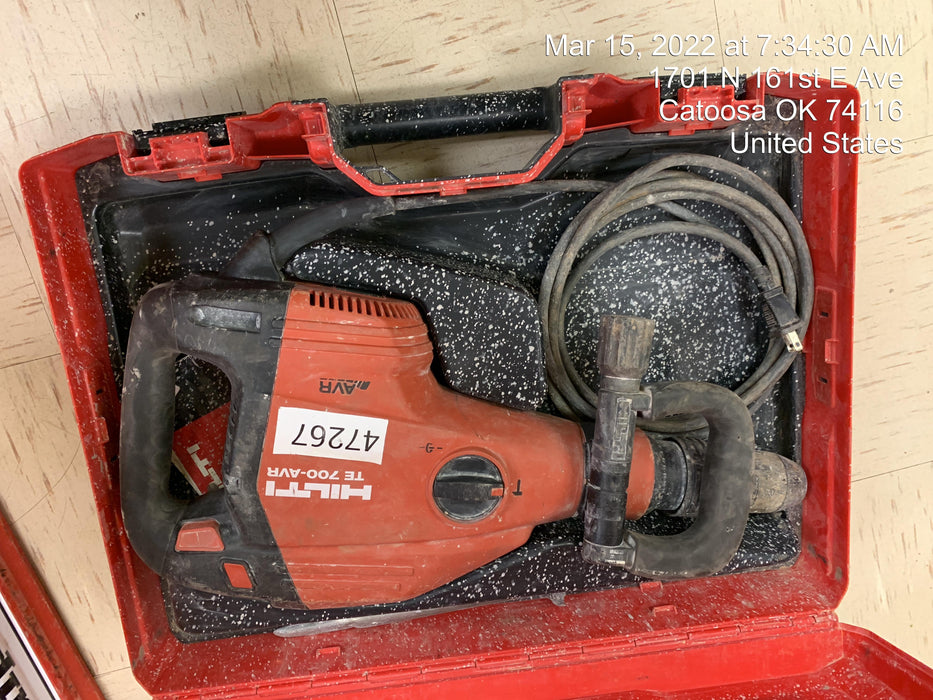 2019 HILTI TE 700-AVR
