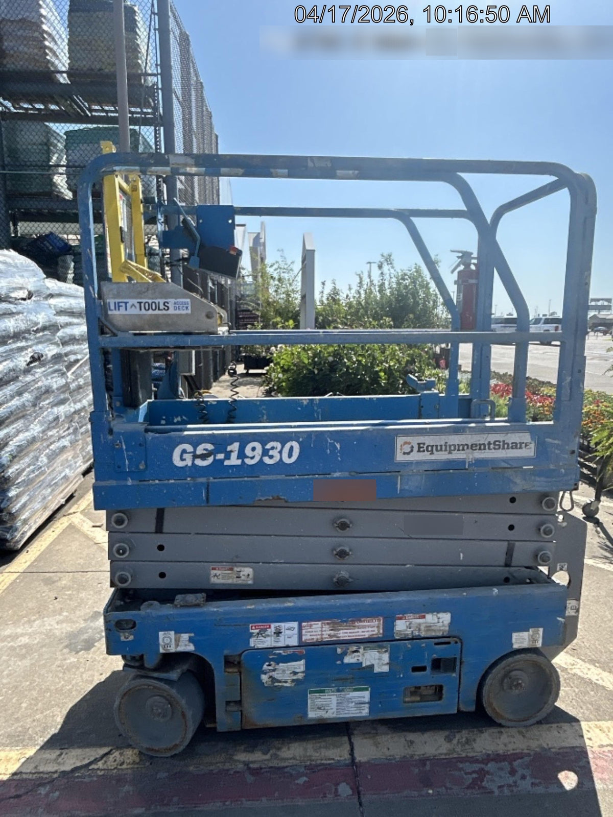 2019 Genie GS-1930 Fixed rails with chain Entry