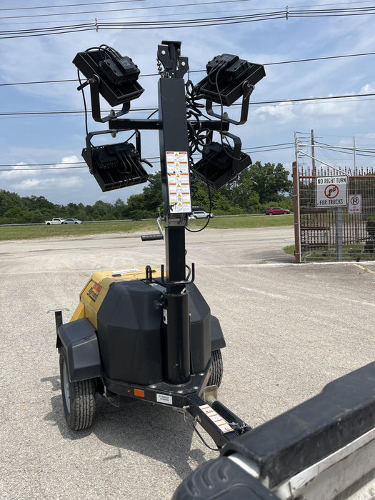 2022 Allmand NLV3GR (4) LED Light Fixture 350W, 23' Vertical Mast, 3kW Prime, Towable, ES Decals, T3