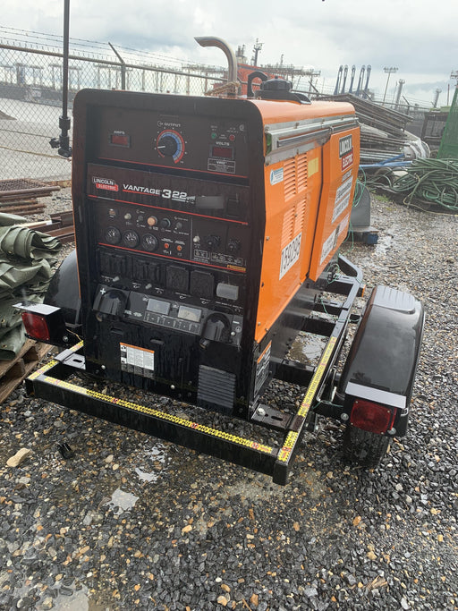 2021 Lincoln Electric Vantage 322 Vantage 322 Ready Pak 3 w/ Decals, ORANGE (includes trailer, cable rack, fender light kit) NO Telematics