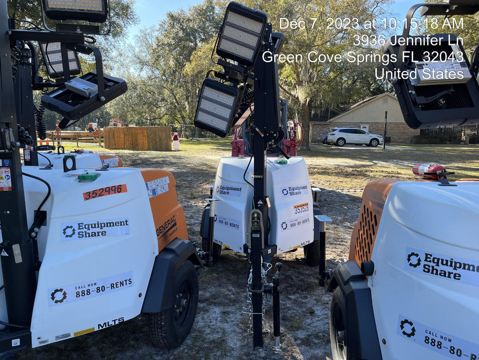 2023 Generac MLT2 Diesel, Flex Switch 120V Input, Powerzone Controller, (4) 320W LED Lights, 4kW Generator, 39.9 Gal Fuel Tank, 2" Ball, T3