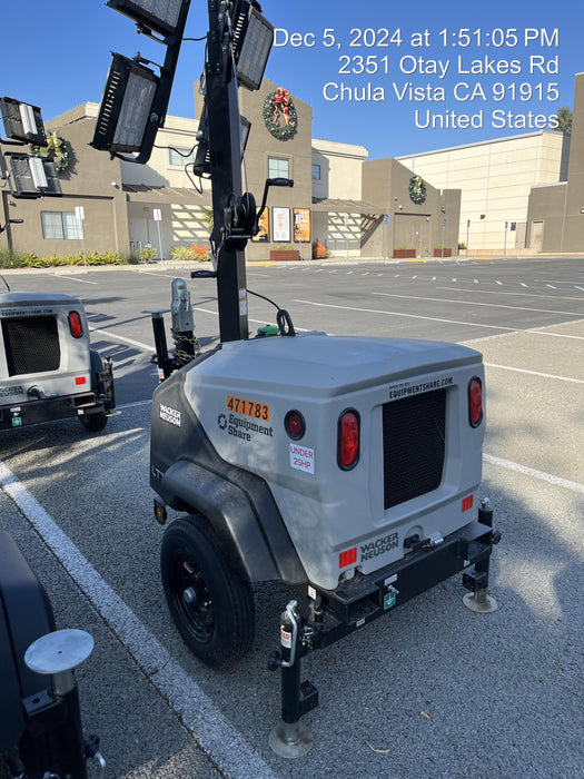 2024 Wacker Neuson LTT4 Diesel, Kohler KDW702, Deep Sea Controller, Auto Start, LED 320W, Bypass Outlet, T3