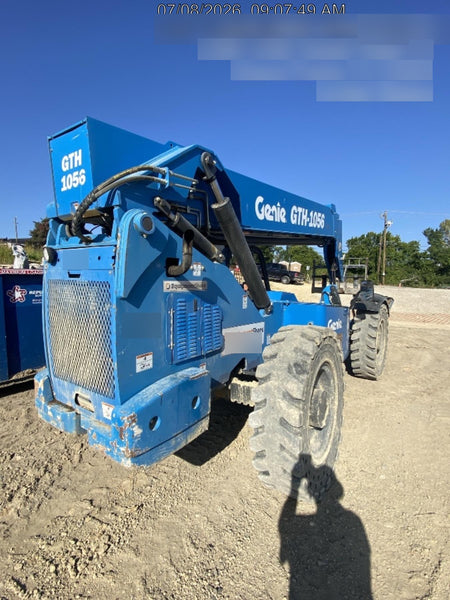 2018 Genie GTH-1056 Genie GTH-1056 w/ROPS, Work Lights, Solid Tires, RH Cab Mesh, Beacon, 60" Carriage and Forks