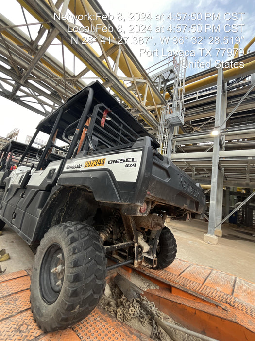 2022 Kawasaki Mule PRO-DXT Standard Options, Backup Alarm, Beacon, Plastic Hard Top, Poly Windshield, Horn Kit