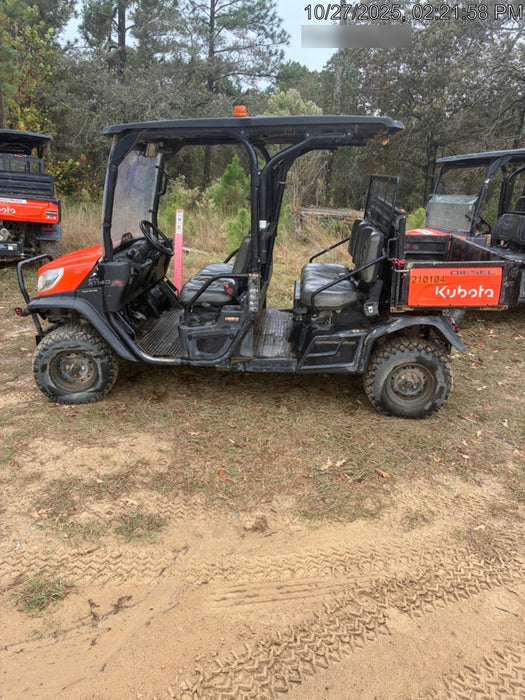 2022 Kubota RTV-X1140W-H Plastic Canopy, Windshield Acrylic Clear, LED Strobe Light, Wire Harness Kit, Back up Alarm
