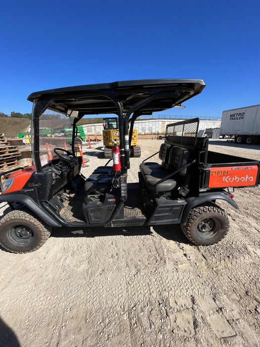 2022 Kubota RTV-X1140W-H Plastic Canopy, Windshield Acrylic Clear, LED Strobe Light, Wire Harness Kit, Back up Alarm