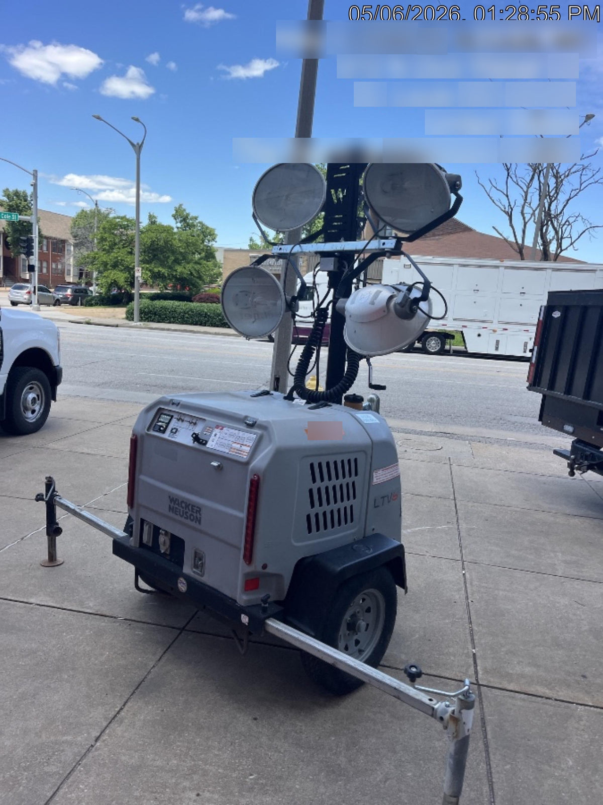 2019 Wacker Neuson LTV6L-MH Wacker Neuson LTV6L Mobile Light Tower w/Fuel Level Sensor Installed