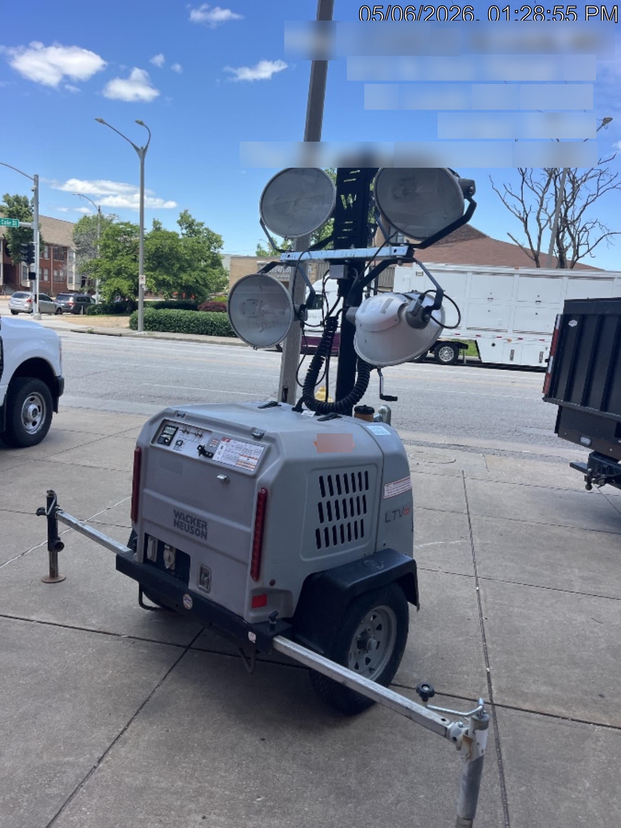 2019 Wacker Neuson LTV6L-MH Wacker Neuson LTV6L Mobile Light Tower w/Fuel Level Sensor Installed