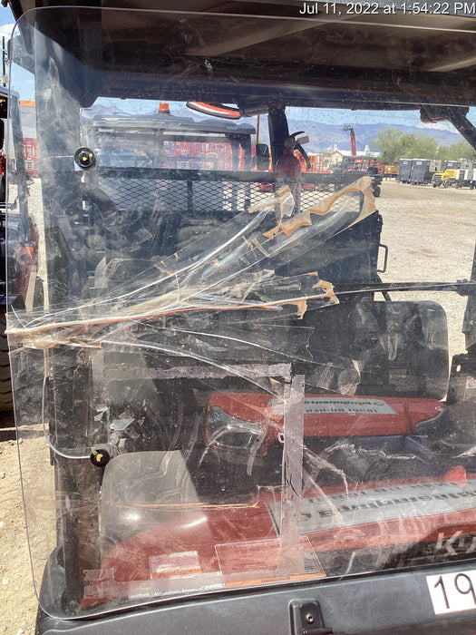 2021 Kubota RTV-X1140W-H Plastic Canopy, Windshield Acrylic Clear, LED Strobe Light, Wire Harness Kit, Back up Alarm
