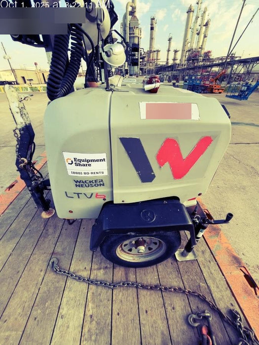 2019 Wacker Neuson LTV6L-MH Wacker Neuson LTV6L Mobile Light Tower w/Fuel Level Sensor Installed